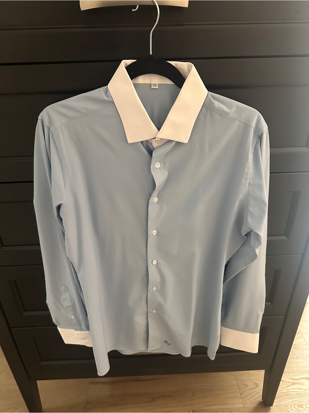 State & Liberty Contrast Collar Dress Shirt - Medium